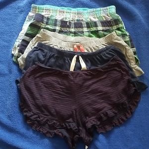 5 pajama shorts.